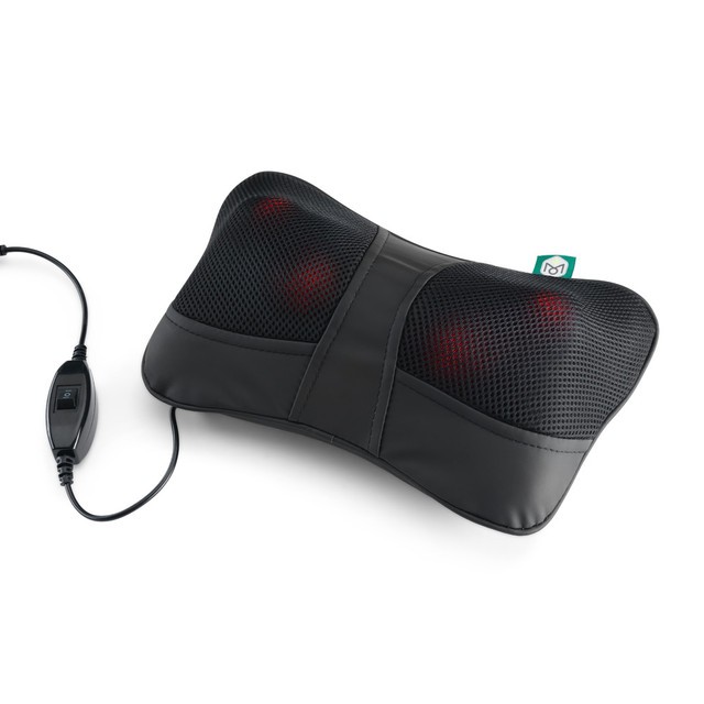 7703617Shiatsu Neck & Lumbar Massage Pillow with Heat
