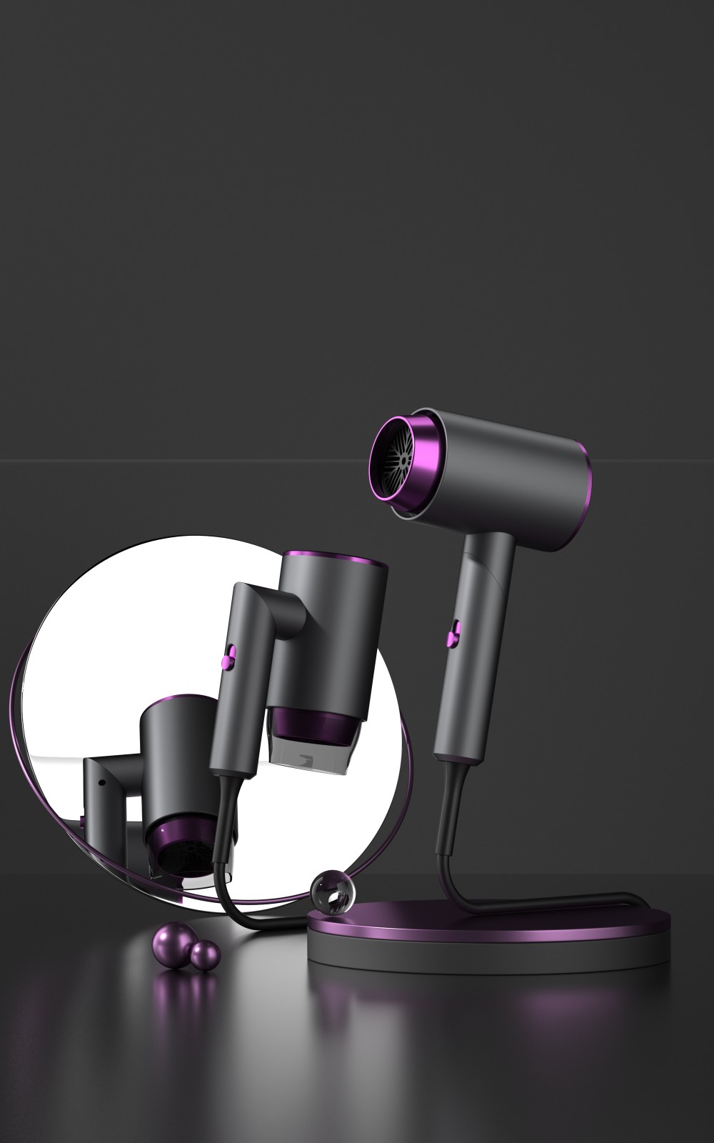 7703631Foldable Hair Dryer
