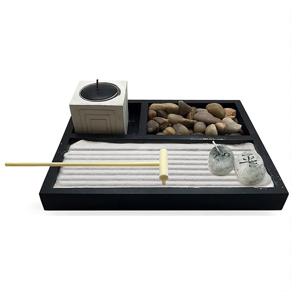 7712669Candle Holder Resin Art Craft Desktop Miniature Mini Zen Garden Statue Re