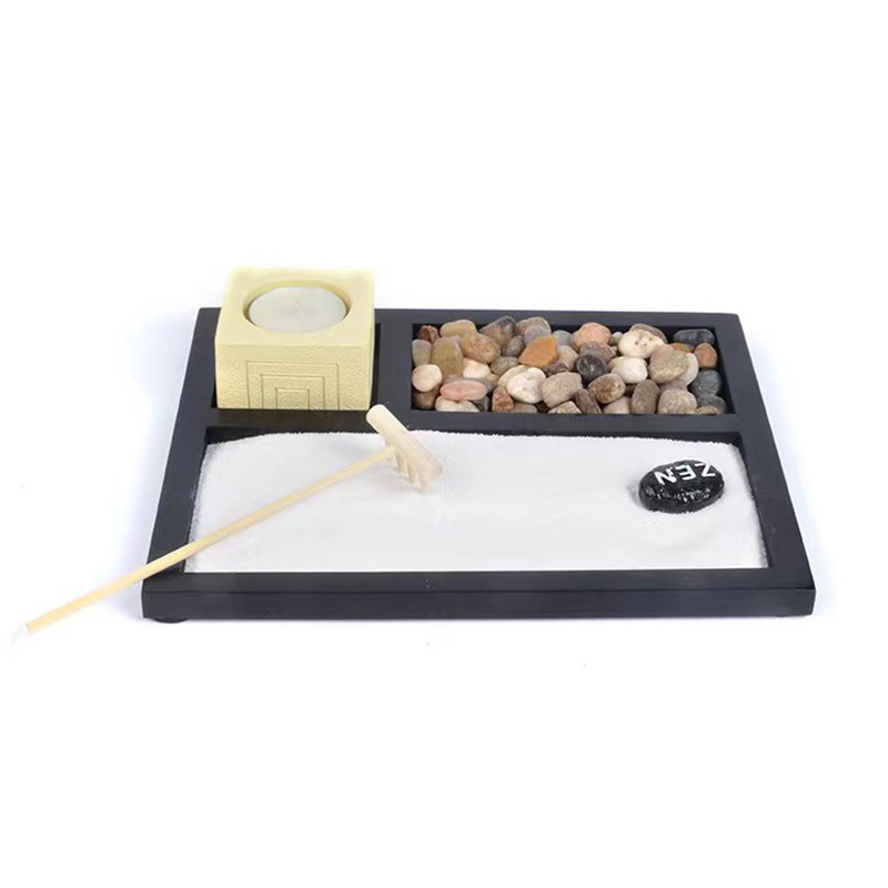 7712669Candle Holder Resin Art Craft Desktop Miniature Mini Zen Garden Statue Re