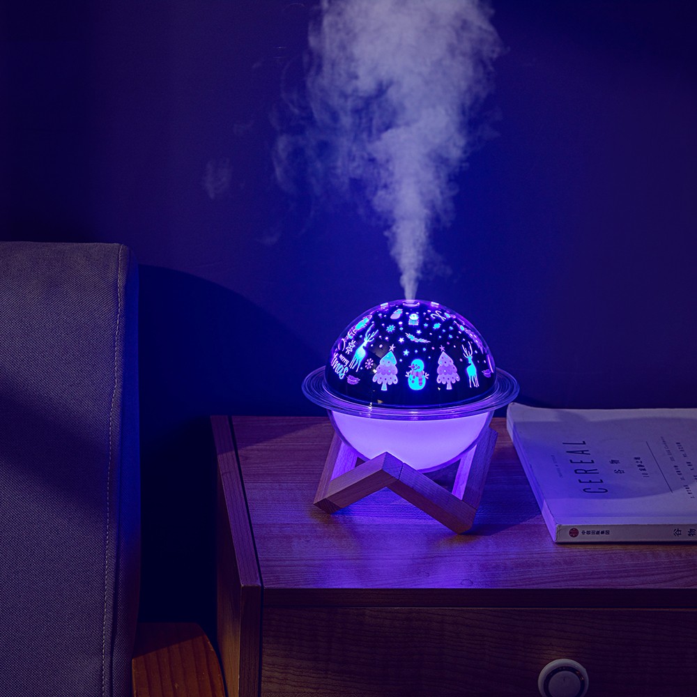 7703378  Moon Starry Night Lamp Projector Humidifier
