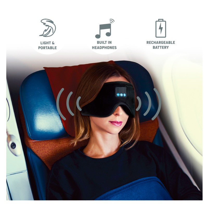 7703471Wireless Music Weighted Sleep Head Phones Sleep Mask
