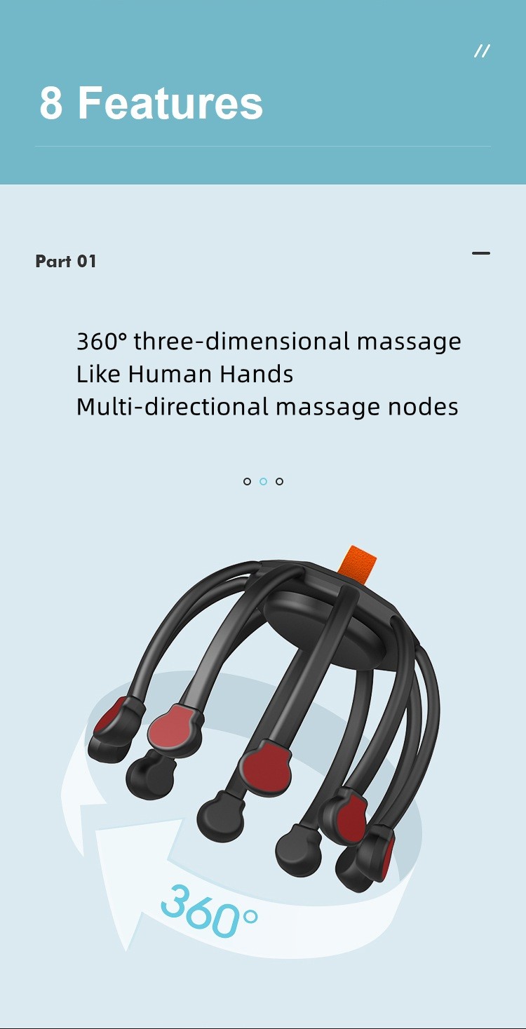 7703371Multi-dimensional Head Massager