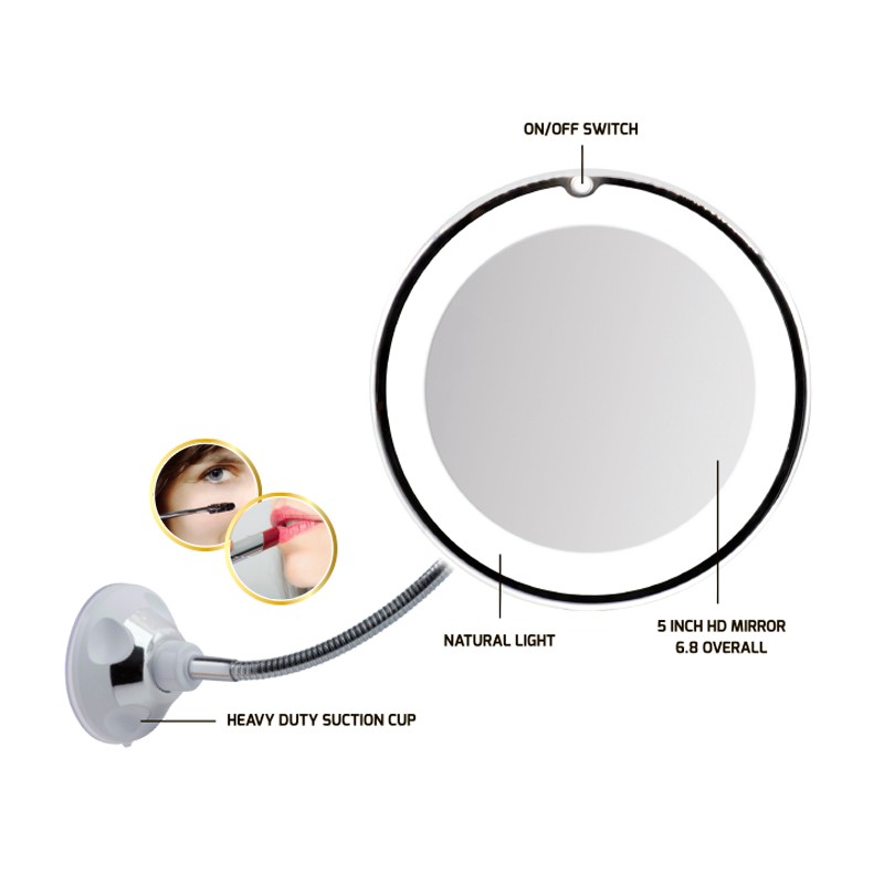 7711371 Gooseneck LDE Makeup Mirror