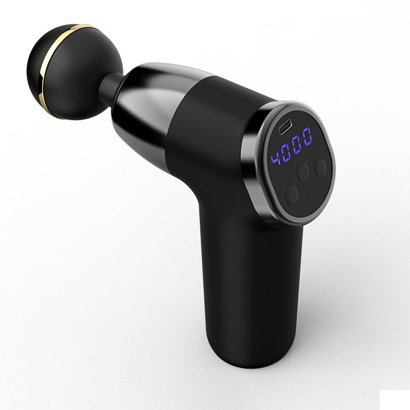7712349   USB Charging Mini Massage Gun With Dual LCD