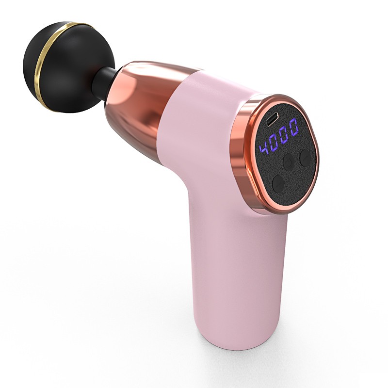 7712349   USB Charging Mini Massage Gun With Dual LCD