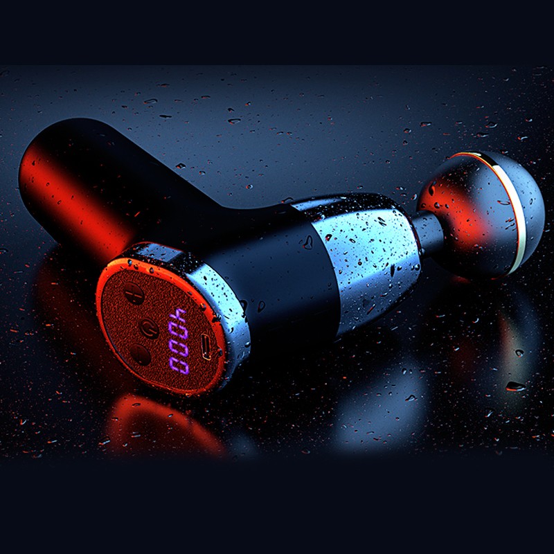 7712349   USB Charging Mini Massage Gun With Dual LCD