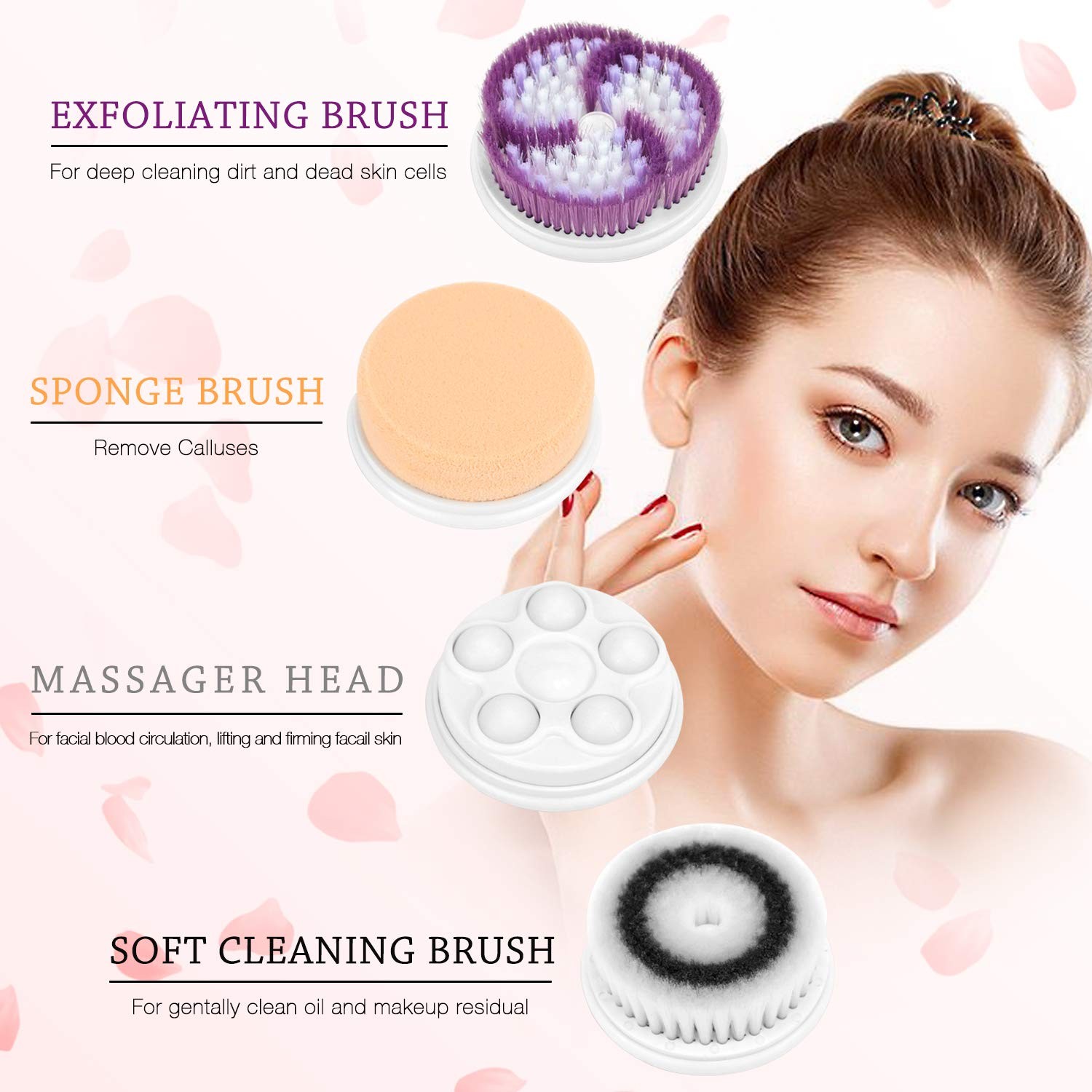 7712861 6-Piece Sonic Facial Cleansing System