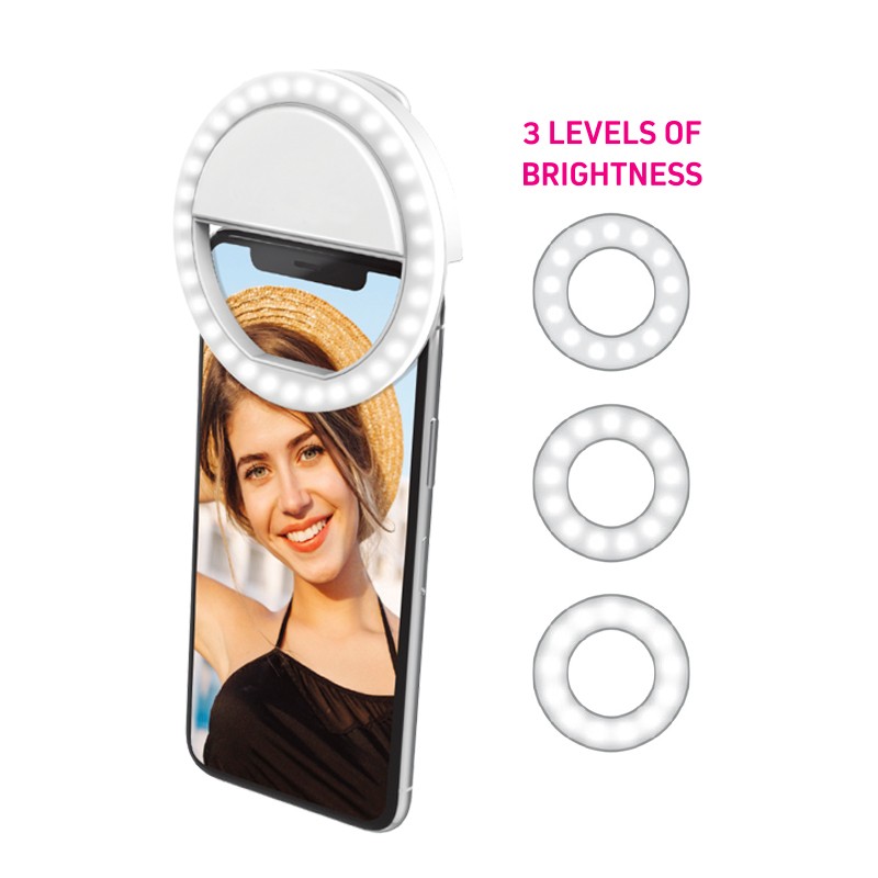 7711359  Portable Clip-on Selfie Fill Ring Light