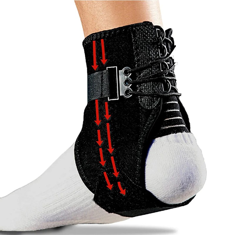 7703961 Adjustable Ankle Brace with Side Stabilizers.