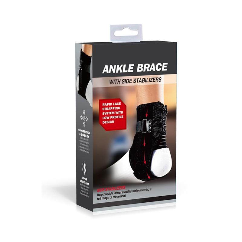 7703961 Adjustable Ankle Brace with Side Stabilizers.