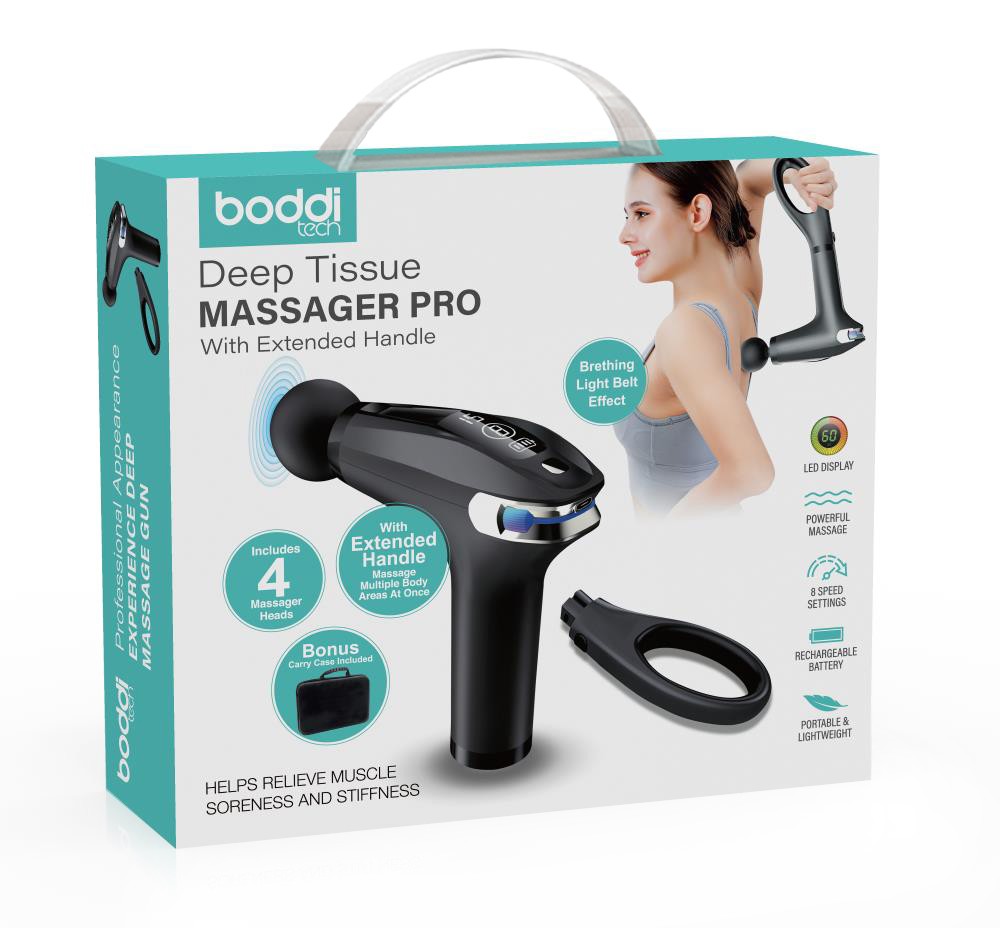 7704095 Professional Massage Gun With Extended Handle 