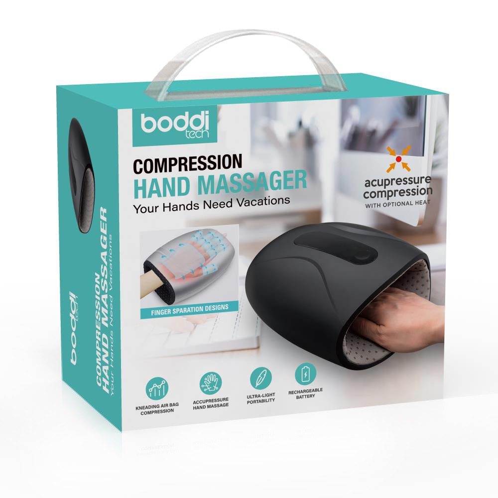 7703200USB Rechargeable Heat Therapy  Air Bag Hand Massager