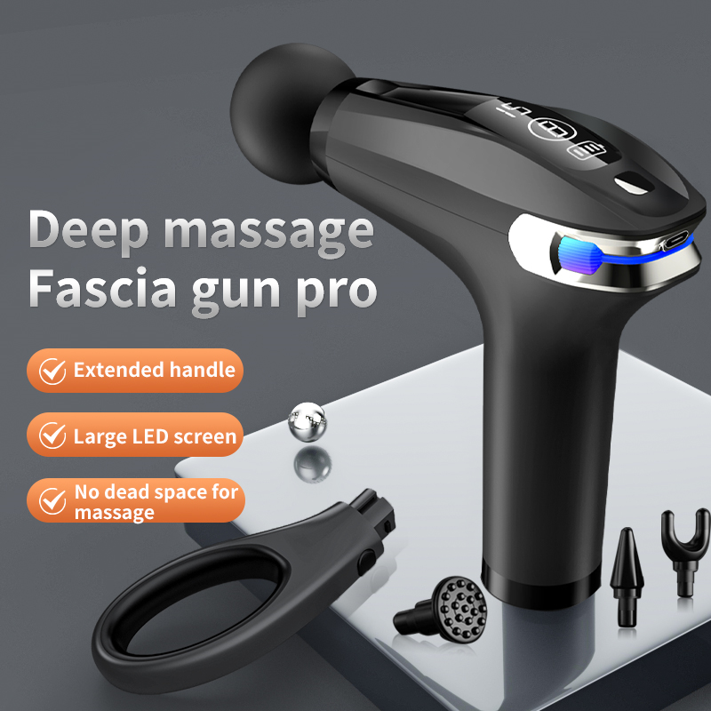 7704095 Professional Massage Gun With Extended Handle 
